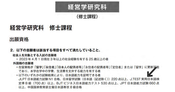 日本留学,赴日读研,JLPT和J.TEST,J.TEST成绩可以申请的大学,
