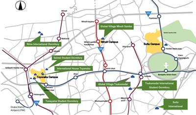 日本留学,大阪大学宿舍,